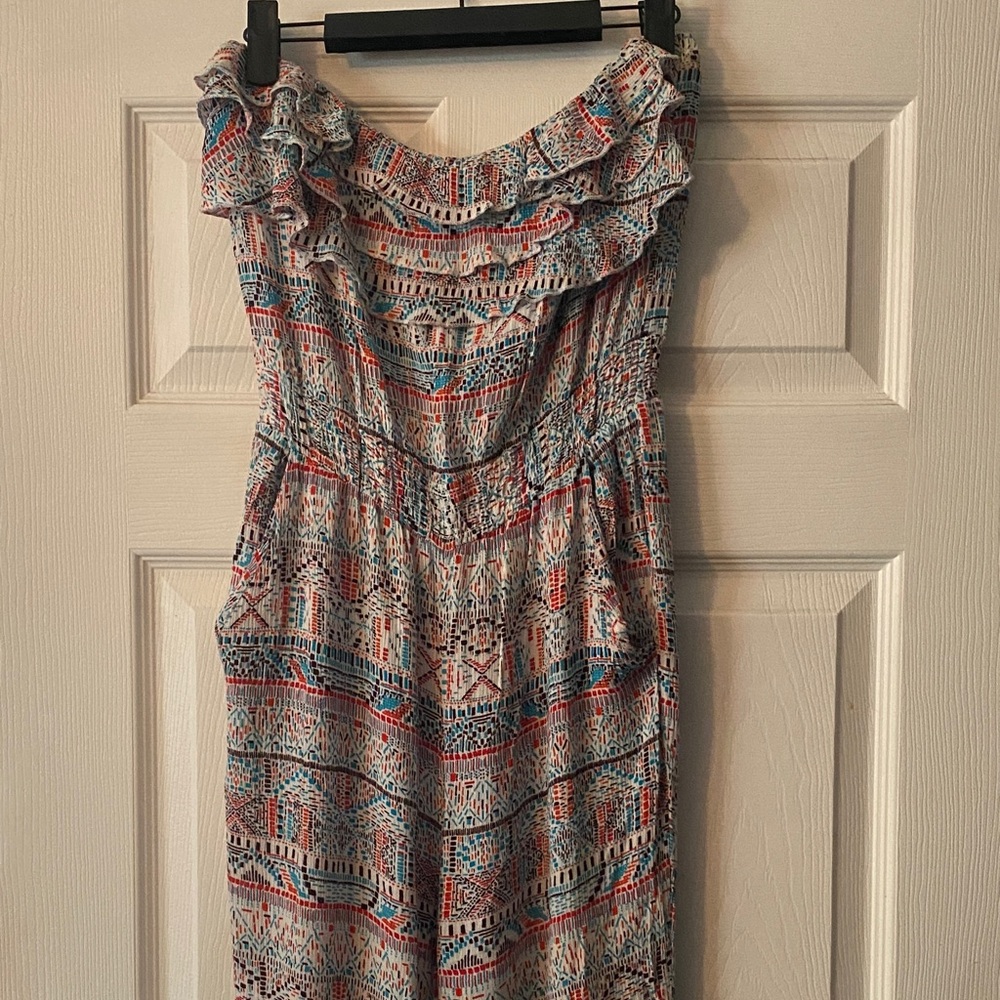 Hollister Multicolor Patterned Jumpsuit